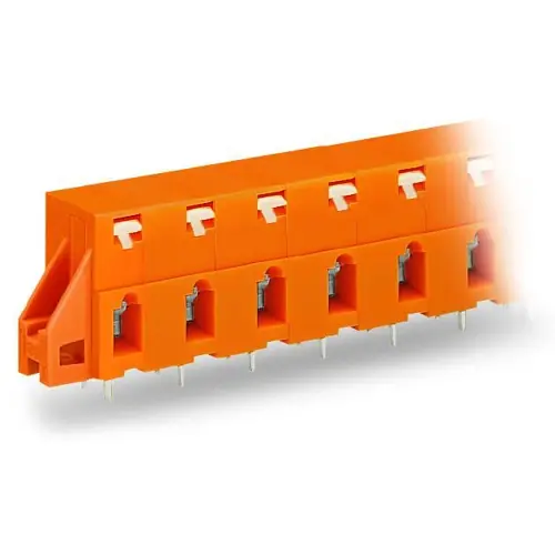 Leiterplattenklemme, 7-polig, RM 10.16 mm, 0,08-2,5 mm², 16 A, Käfigklemme, orange, 741-627 Aktuell