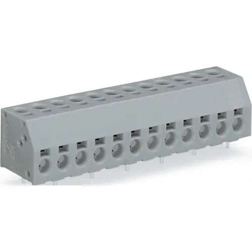 Bestpreis Leiterplattenklemme, 14-polig, RM 5 mm, 0,5-1,5 mm², 17.5 A, Steckklemmanschluss, blau, 253-114/000-006