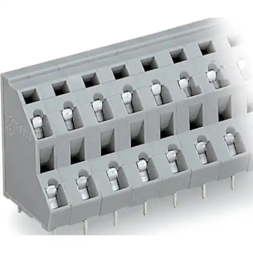 Leiterplattenklemme, 12-polig, RM 7.5 mm, 0,08-2,5 mm², 21 A, Käfigklemme, schwarz, 736-506/000-004 Sale