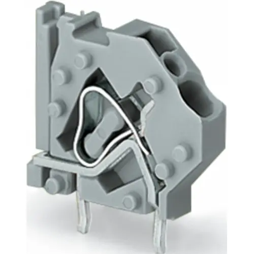 Leiterplattenklemme, 1-polig, RM 5 mm, 0,08-4,0 mm², 32 A, Käfigklemme, blau, 745-757 Finale Aktion