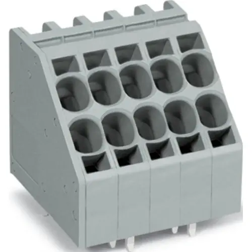 Leiterplattenklemme, 6-polig, RM 7.5 mm, 0,5-10 mm², 50 A, Push-in Käfigklemme, grau, 746-2306 Online Kaufen