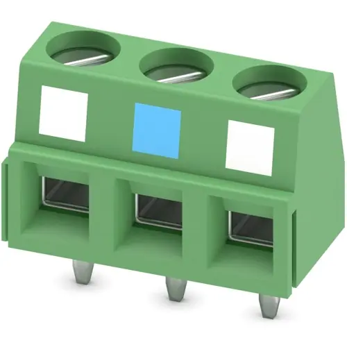 Neue Ware Leiterplattenklemme, 3-polig, RM 5.08 mm, 1,5 mm², 17.5 A, Schraubanschluss, grün, 1548129