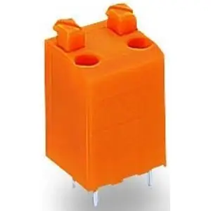 Kostenloser Versand Leiterplattenklemme, 6-polig, RM 3.81 mm, 0,5-1,5 mm², 10 A, Push-in, orange, 735-126/001-000