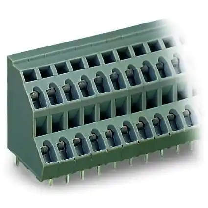 Leiterplattenklemme, 14-polig, RM 5 mm, 0,08-2,5 mm², 21 A, Käfigklemme, grau, 736-107/000-016 Solange Der Vorrat Reicht