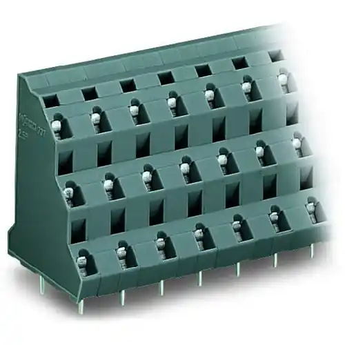 Leiterplattenklemme, 18-polig, RM 10 mm, 0,08-2,5 mm², 21 A, Käfigklemme, grau, 737-756 Neu Im Sortiment