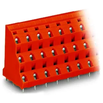 Top-Preis Leiterplattenklemme, 9-polig, RM 10.16 mm, 0,08-2,5 mm², 21 A, Käfigklemme, orange, 737-803