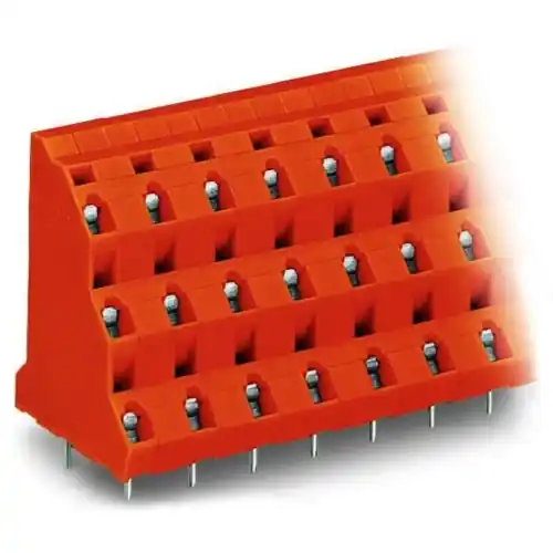 Leiterplattenklemme, 12-polig, RM 10.16 mm, 0,08-2,5 mm², 21 A, Käfigklemme, orange, 737-854 Top-Angebot