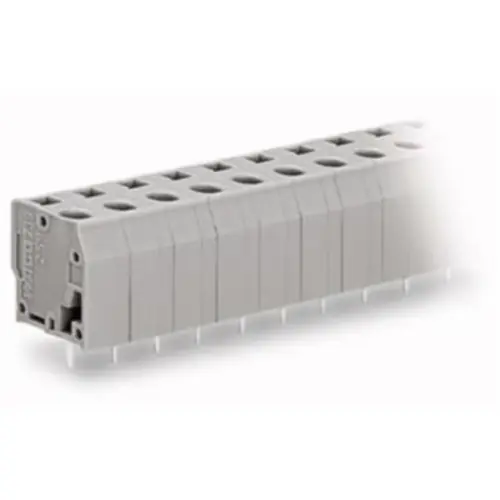 Leiterplattenklemme, 10-polig, RM 7.5 mm, 0,08-2,5 mm², 24 A, Käfigklemme, grau, 739-210 Must-Have