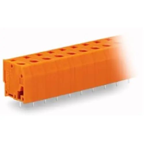 Leiterplattenklemme, 6-polig, RM 7.62 mm, 0,08-2,5 mm², 24 A, Käfigklemme, orange, 739-236 Beliebt