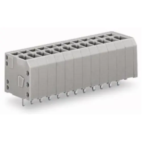 Nur Heute Leiterplattenklemme, 7-polig, RM 3.5 mm, 0,08-1,5 mm², 17.5 A, Käfigklemme, grau, 739-307