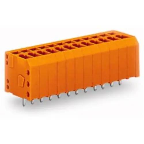 Top-Angebot Leiterplattenklemme, 5-polig, RM 3.81 mm, 0,08-1,5 mm², 17.5 A, Käfigklemme, orange, 739-335