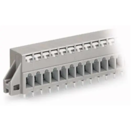 Leiterplattenklemme, 7-polig, RM 5 mm, 0,08-2,5 mm², 16 A, Käfigklemme, grau, 741-137 Heißes Angebot