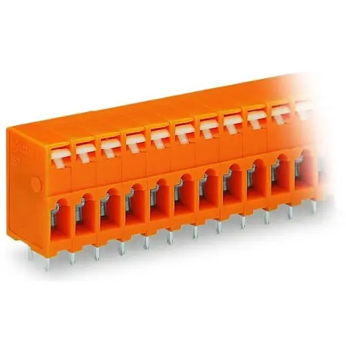 Leiterplattenklemme, 6-polig, RM 5.08 mm, 0,08-2,5 mm², 16 A, Käfigklemme, orange, 741-206 Jetzt Kaufen