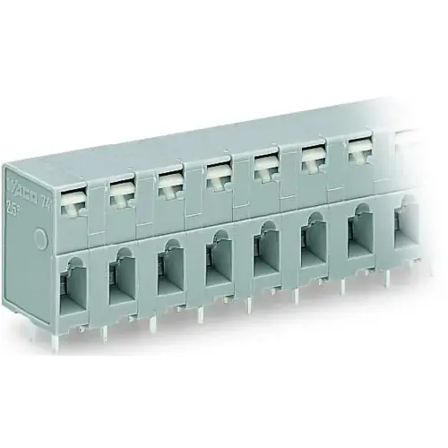 Leiterplattenklemme, 3-polig, RM 7.5 mm, 0,08-2,5 mm², 16 A, Käfigklemme, grau, 741-303 Ausverkauf