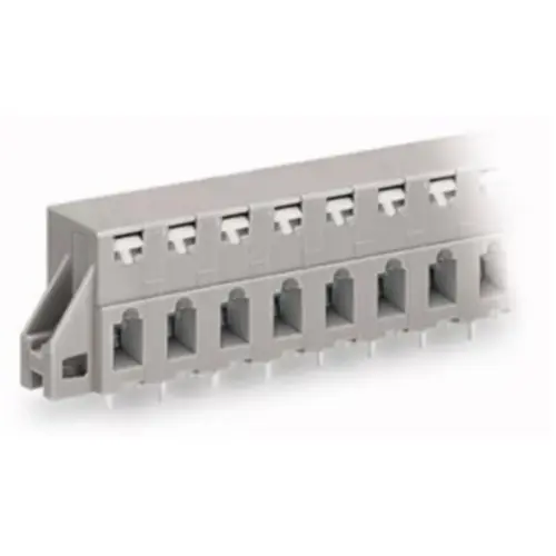 Leiterplattenklemme, 8-polig, RM 7.5 mm, 0,08-2,5 mm², 16 A, Käfigklemme, grau, 741-328 Begrenztes Angebot