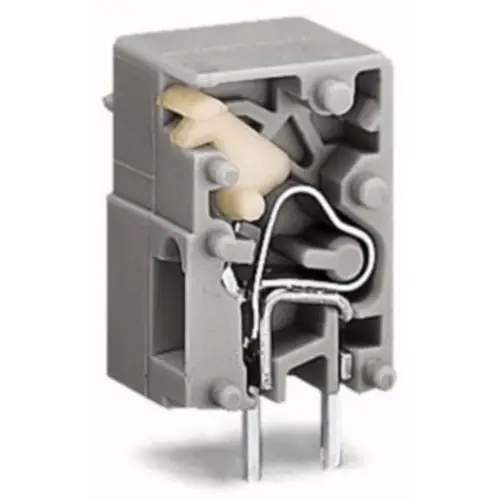 Leiterplattenklemme, 1-polig, RM 10 mm, 0,08-2,5 mm², 16 A, Käfigklemme, grau, 741-903 Direktkauf