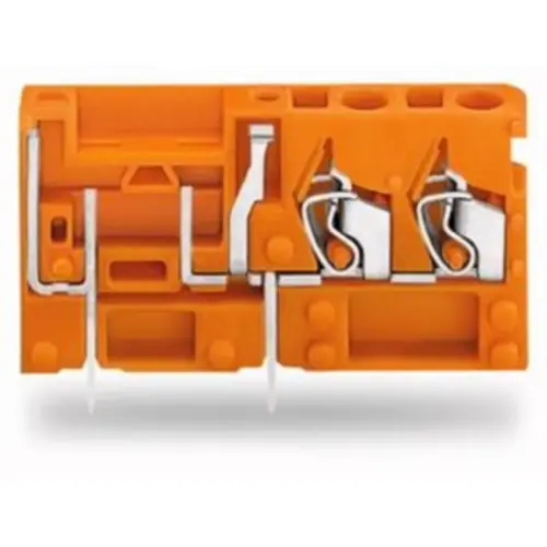 Leiterplattenklemme, 1-polig, RM 5.08 mm, 0,08-2,5 mm², 16 A, Käfigklemme, orange, 742-166 Preis Gesenkt