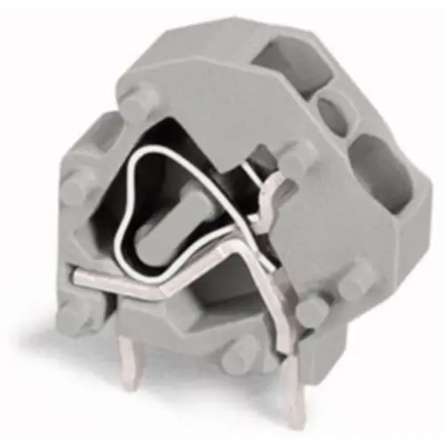 Leiterplattenklemme, 1-polig, RM 5 mm, 0,08-4,0 mm², 27 A, Käfigklemme, hellgrau, 745-3803/999-950 Sofort Bestellen