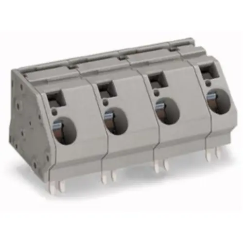 Leiterplattenklemme, 3-polig, RM 20 mm, 0,2-16 mm², 76 A, Käfigklemme, grau, 745-653/006-000 Highlight