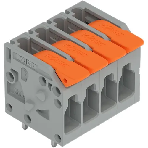 Leiterplattenklemme, 2-polig, RM 5 mm, 0,2-4,0 mm², 32 A, Push-in Käfigklemme, grün, 2604-1102/000-023 Sofort Bestellen