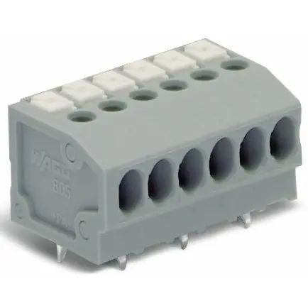 Kostenfreie Lieferung Leiterplattenklemme, 3-polig, RM 3.5 mm, 0,2-1,5 mm², 17.5 A, Push-in Käfigklemme, blau, 805-103/000-006