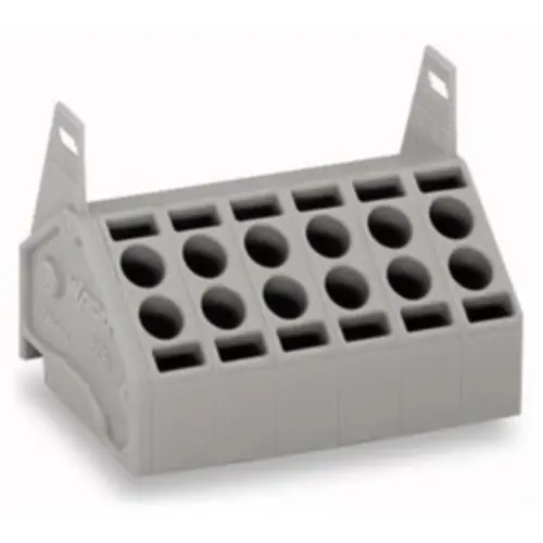 Leiterplattenklemme, 11-polig, RM 5 mm, 0,2-1,5 mm², 10 A, Push-in Käfigklemme, grau, 806-211 Heißes Angebot