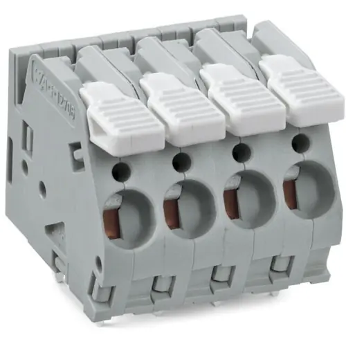 Preisknaller Leiterplattenklemme, 8-polig, RM 7.5 mm, 0,5-6,0 mm², 41 A, Käfigklemme, grau, 2706-158