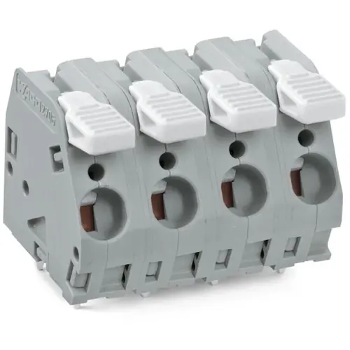 Leiterplattenklemme, 3-polig, RM 10 mm, 0,5-6,0 mm², 41 A, Käfigklemme, schwarz, 2706-203/000-004 Aktuell