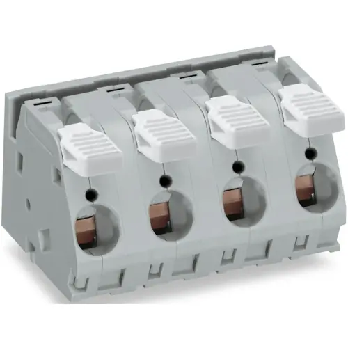 Leiterplattenklemme, 2-polig, RM 15 mm, 1,5-16 mm², 76 A, Käfigklemme, grau, 2716-252 Preis Gesenkt