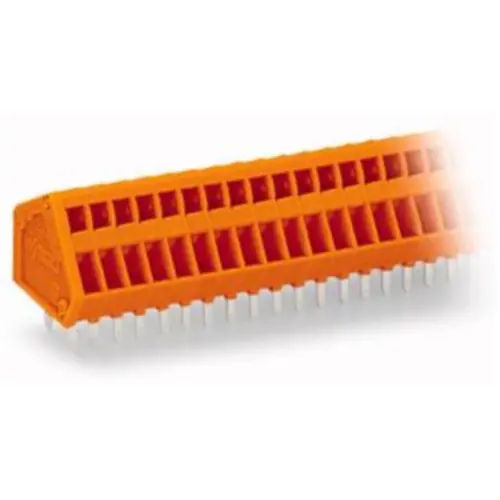 Neu Leiterplattenklemme, 36-polig, RM 2.54 mm, 0,08-0,5 mm², 6 A, Käfigklemme, orange, 233-436