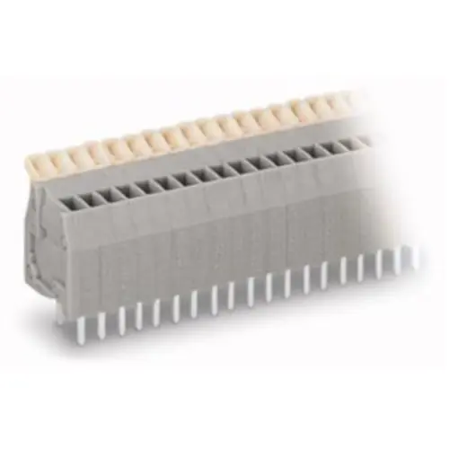 Knallerangebot Leiterplattenklemme, 9-polig, RM 2.5 mm, 0,08-0,5 mm², 6 A, Käfigklemme, grau, 234-209