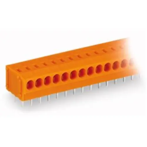 Angebot Leiterplattenklemme, 9-polig, RM 3.81 mm, 0,5-1,5 mm², 17.5 A, Push-in, orange, 235-109/330-000