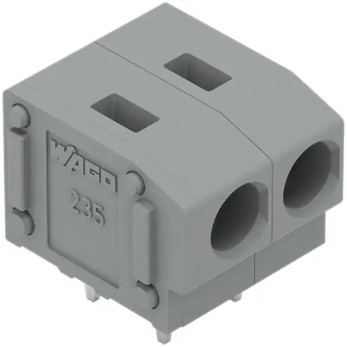 Direkt Vom Hersteller Leiterplattenklemme, 2-polig, RM 5 mm, 0,5-2,5 mm², 24 A, Push-in, grau, 235-402