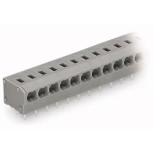 Neu Leiterplattenklemme, 3-polig, RM 5 mm, 0,25-0,75 mm², 10 A, Push-in, grau, 235-453