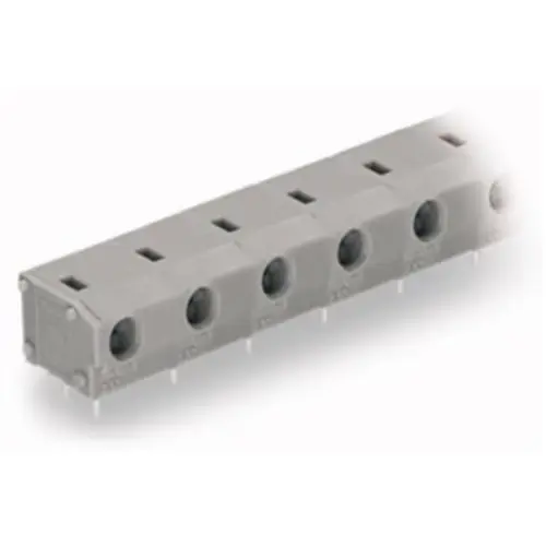 Schnäppchen Leiterplattenklemme, 2-polig, RM 10 mm, 0,5-2,5 mm², 24 A, Push-in, grau, 235-802