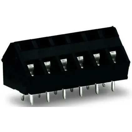 Schnäppchen Leiterplattenklemme, 5-polig, RM 5 mm, 0,08-2,5 mm², 24 A, Käfigklemme, schwarz, 236-405/334-604