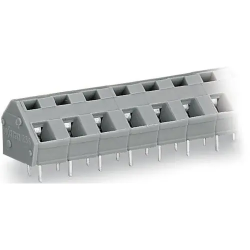 Leiterplattenklemme, 6-polig, RM 7.5 mm, 0,5-2,5 mm², 16 A, Käfigklemme, hellgrau, 236-506/000-009/999-950 Bestpreis