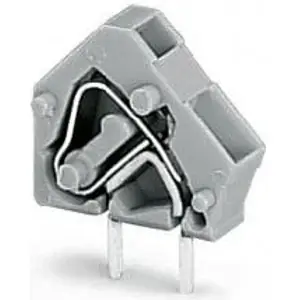 Neu Im Sortiment Leiterplattenklemme, 1-polig, RM 5 mm, 0,5-2,5 mm², 16 A, Käfigklemme, hellgrau, 236-743/332-000/999-950