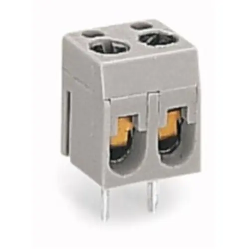 Leiterplattenklemme, 2-polig, RM 10 mm, 2,5 mm², 16 A, Schraubanschluss, grau, 237-112 Ausverkauf