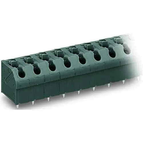 Nur Heute Leiterplattenklemme, 9-polig, RM 7.5 mm, 0,5-1,5 mm², 17.5 A, Push-in Käfigklemme, grau, 250-609