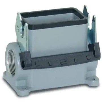 Preiswert Aufbaugehäuse, Baugröße HB24, Aluminiumlegierung, M25/M32, abgewinkelt, Längsbügelverriegelung, IP65, 79160400