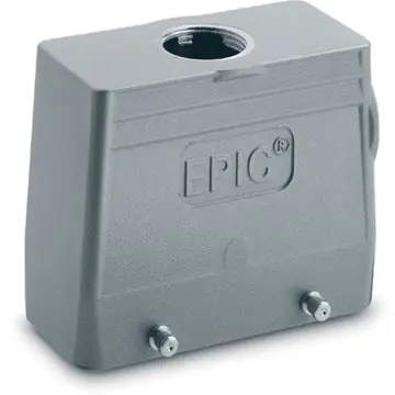 Neue Kollektion Tüllengehäuse, Baugröße HB24, Aluminiumlegierung, M25/M32, gerade, Querbügelverriegelung, IP65, 79150400