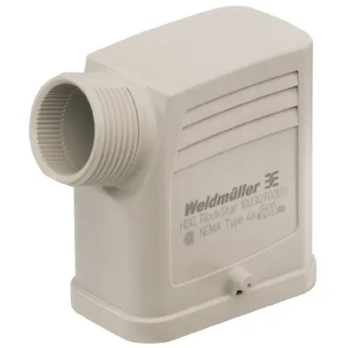 Kostenloser Rückversand Tüllengehäuse, Baugröße HQ, Kunststoff, PG16, abgewinkelt, Querbügelverriegelung, IP65, 1003090000