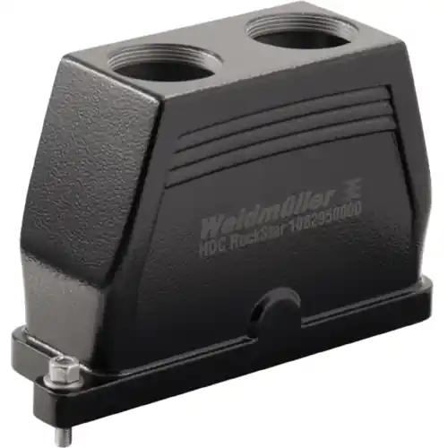 Neu Im Sortiment Tüllengehäuse, Baugröße B24, Aluminiumdruckguss, 2 x M32, gerade, Schraubverriegelung, IP66/IP68, 1082940000