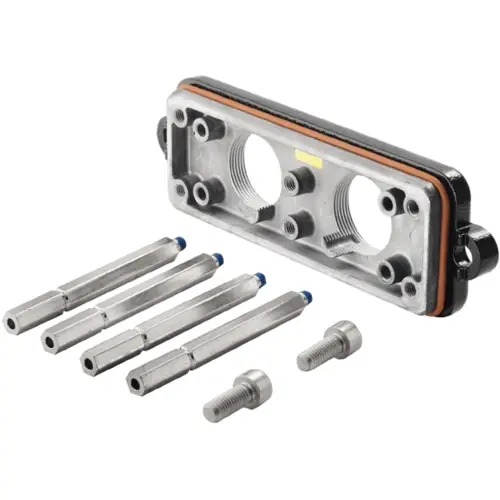 Abdeckkappe, Baugröße B24, Aluminiumdruckguss, 2 x M40, abgewinkelt, Schraubverriegelung, IP68/IP69K, 1119990000 Rabatt