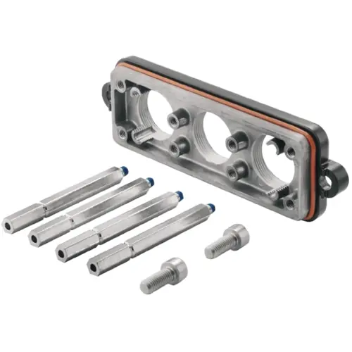 Nur Für Kurze Zeit Abdeckkappe, Baugröße B24, Aluminiumdruckguss, 2 x M25, abgewinkelt, Schraubverriegelung, IP68/IP69K, 1120010000