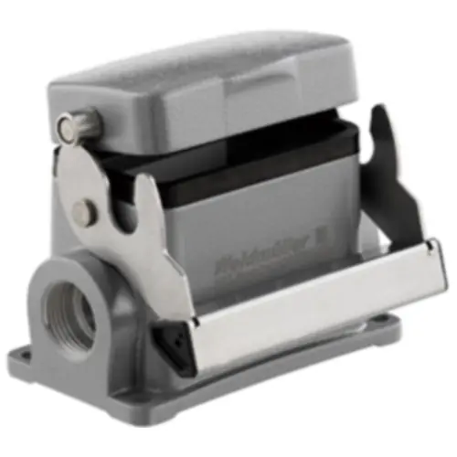 Neuheit Aufbaugehäuse, Baugröße D24, Aluminiumdruckguss, M32, abgewinkelt, Längsbügelverriegelung, IP65, 1903510000