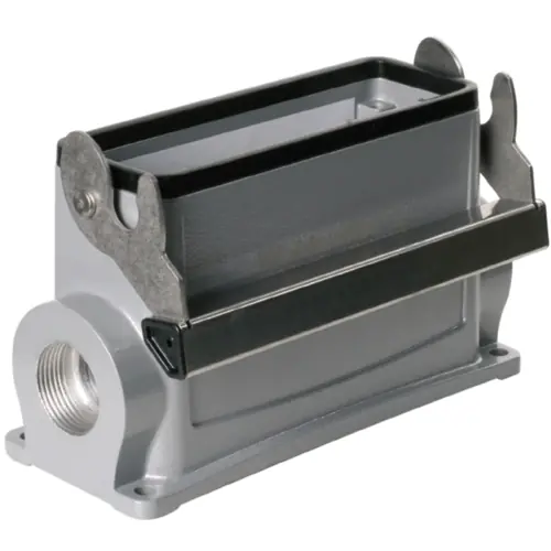 Jetzt Kaufen Aufbaugehäuse, Baugröße D64, Aluminiumdruckguss, M25, abgewinkelt, Längsbügelverriegelung, IP65, 1904480000