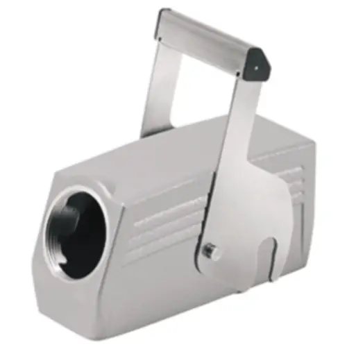 Tüllengehäuse, Baugröße D64, Aluminiumdruckguss, M40, abgewinkelt, Zentralverriegelung, IP65, 1904690000 Sonderaktion