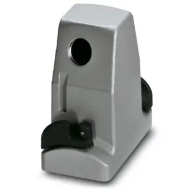 Tüllengehäuse, Baugröße B6, Aluminiumdruckguss, M25, abgewinkelt, Bajonettverriegelung, IP65, 1604243 Zertifiziert